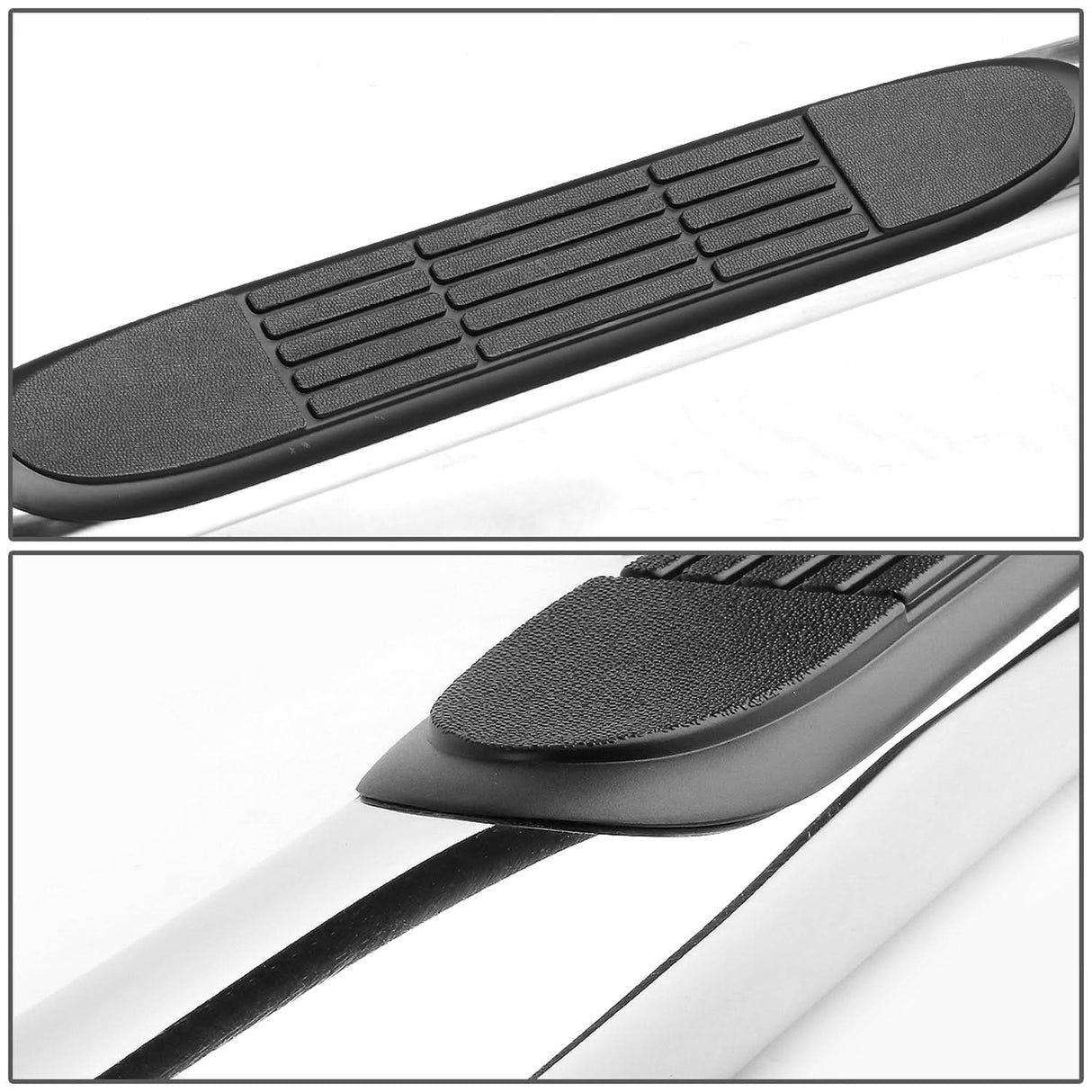 2009-2014 Ford F-150 Super Crew 3" Round Nerf Bars - Silver