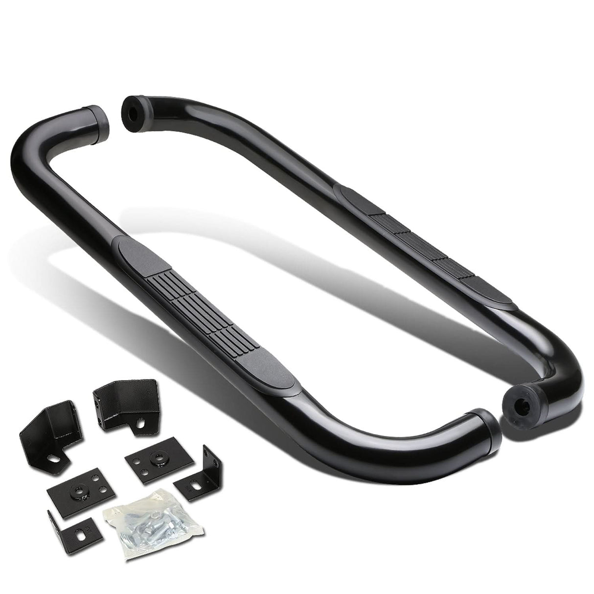 87-06 Jeep Wrangler 3" Round Nerf Bar Step Bar - Black