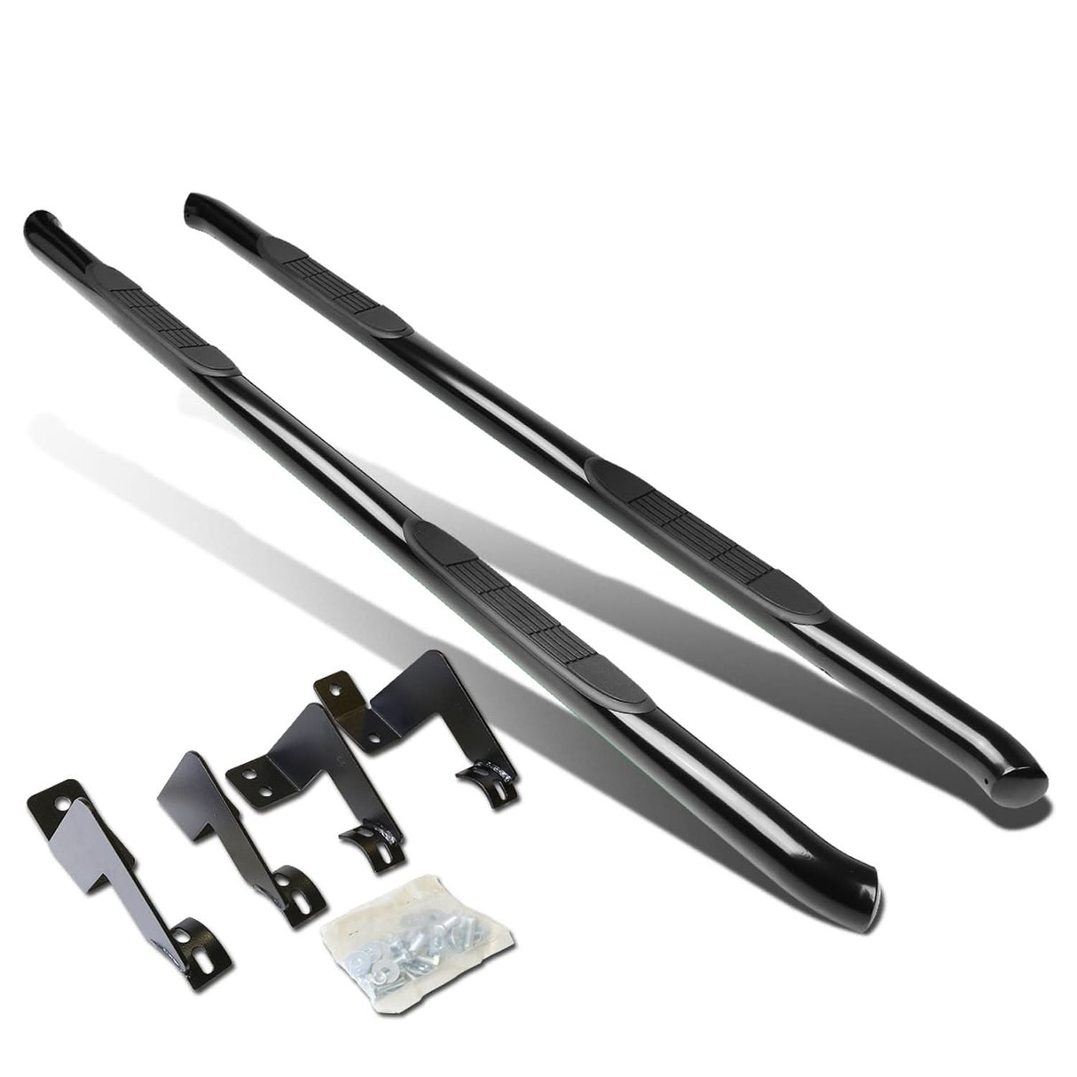 2005-2016 Toyota Tacoma Extended Cab 3" Round Nerf Bars - Black
