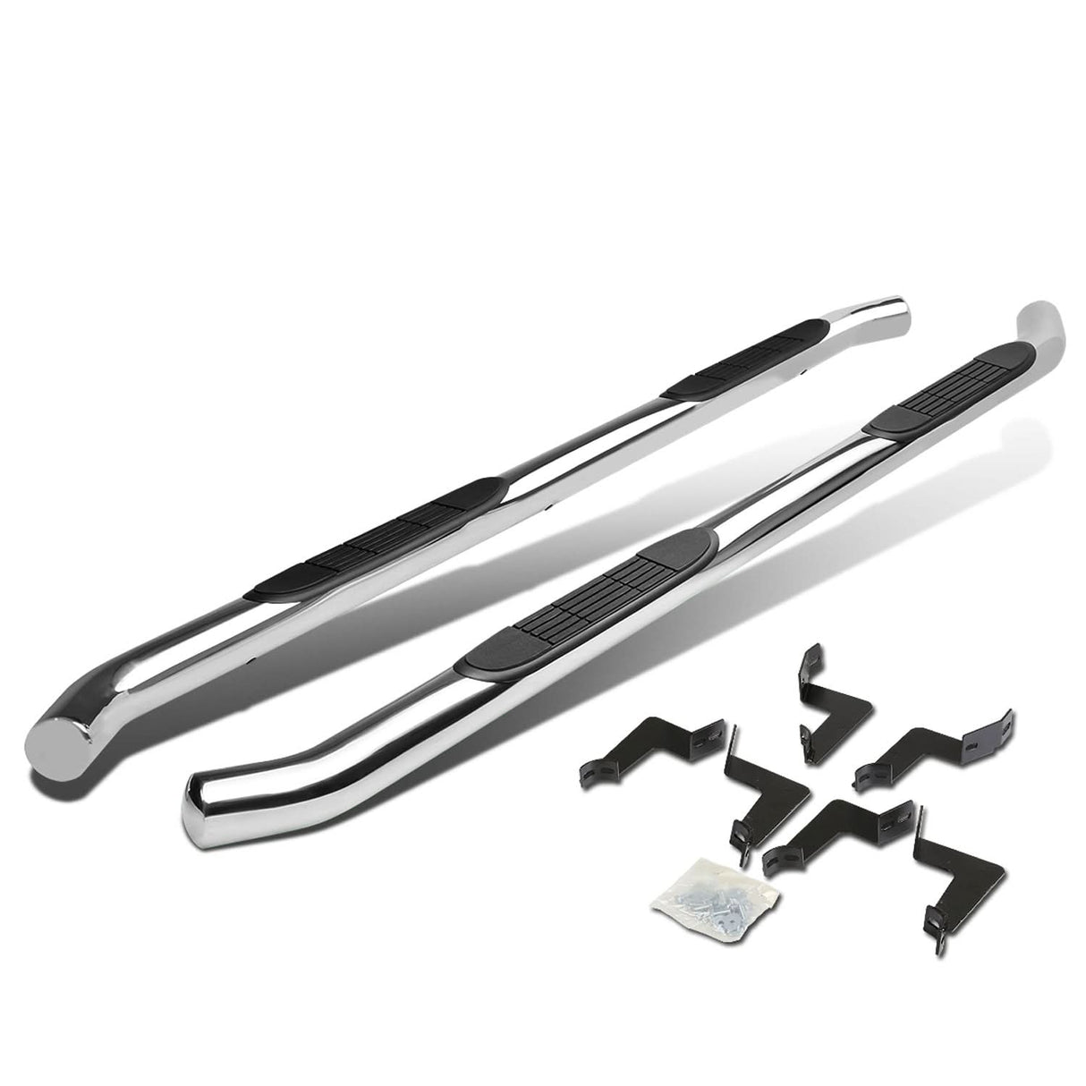 07-16 Toyota Tundra Crew Cab 3" Round Nerf Bars - Silver
