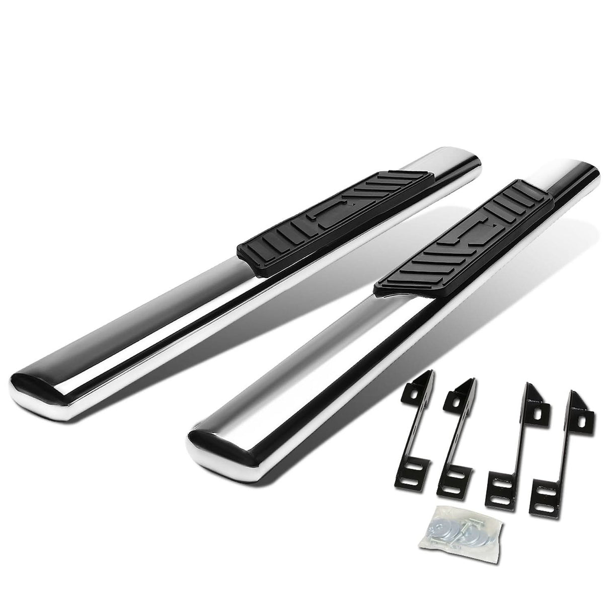 99-16 Chevy Silverado GMC Sierra 5" Oval Nerf Bars Regular Cab