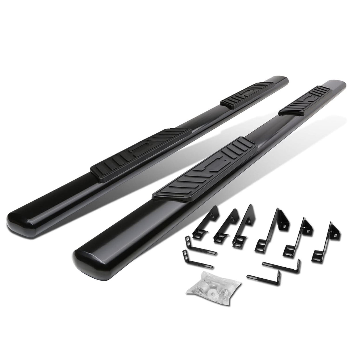 99-14 Chevrolet Silverado GMC Sierra 5" Oval Nerf Bars Black