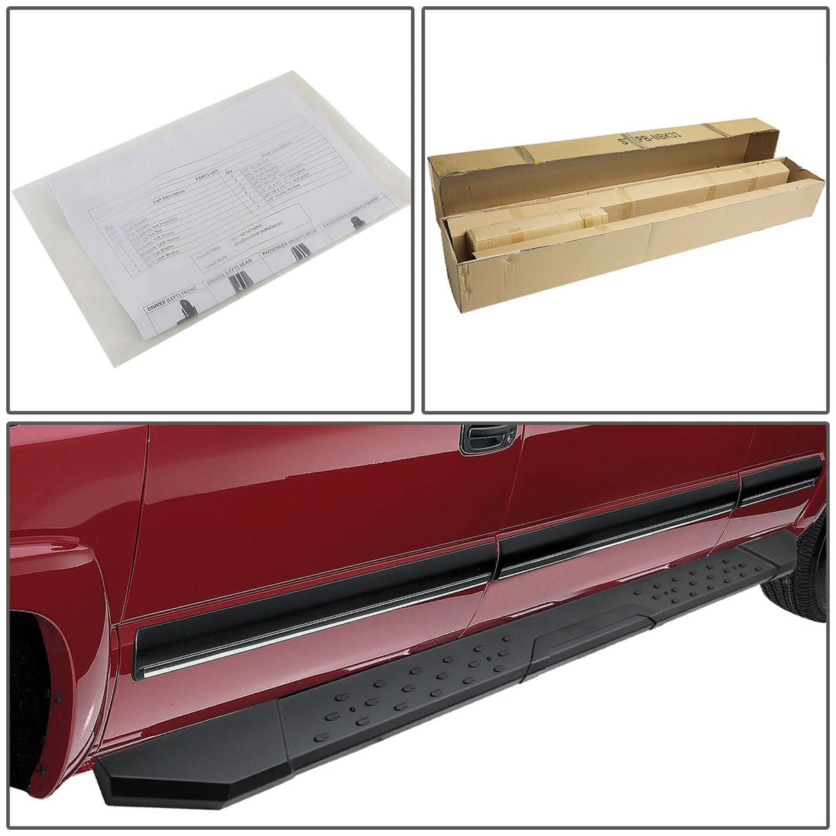 07-17 Chevy Silverado / GMC Sierra 5.5" Straight Nerf Bar Step Bar