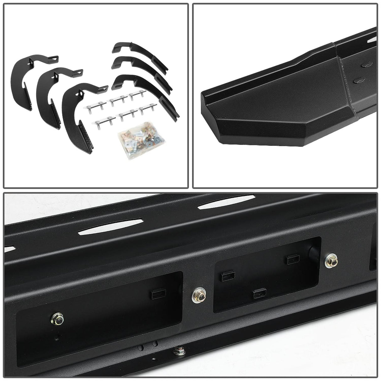 07-17 Chevy Silverado GMC Sierra 5.5" Straight Nerf Step Bar Black