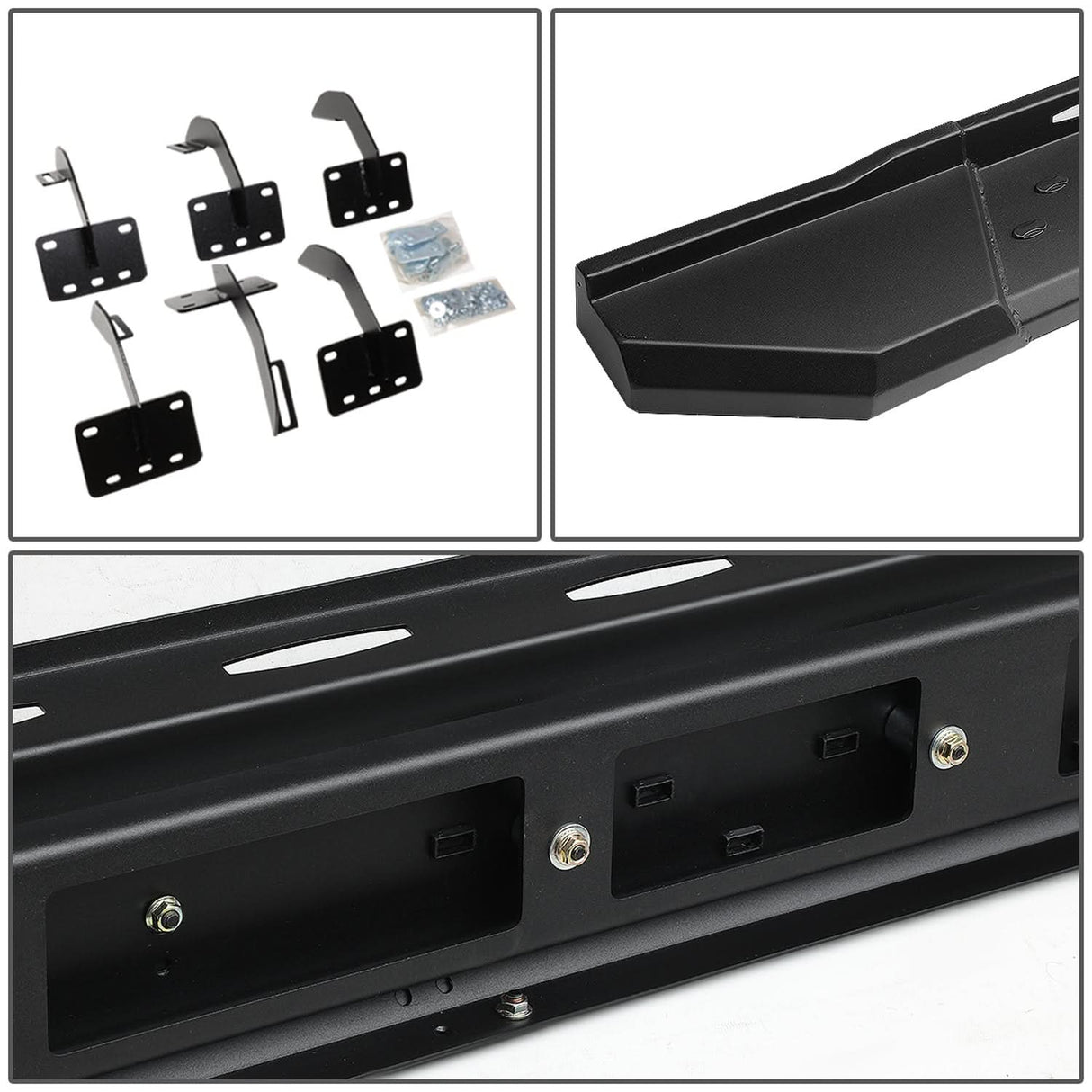 2019 RAM 1500 Crew Cab 5.5" Straight Nerf Bars with Brackets Black