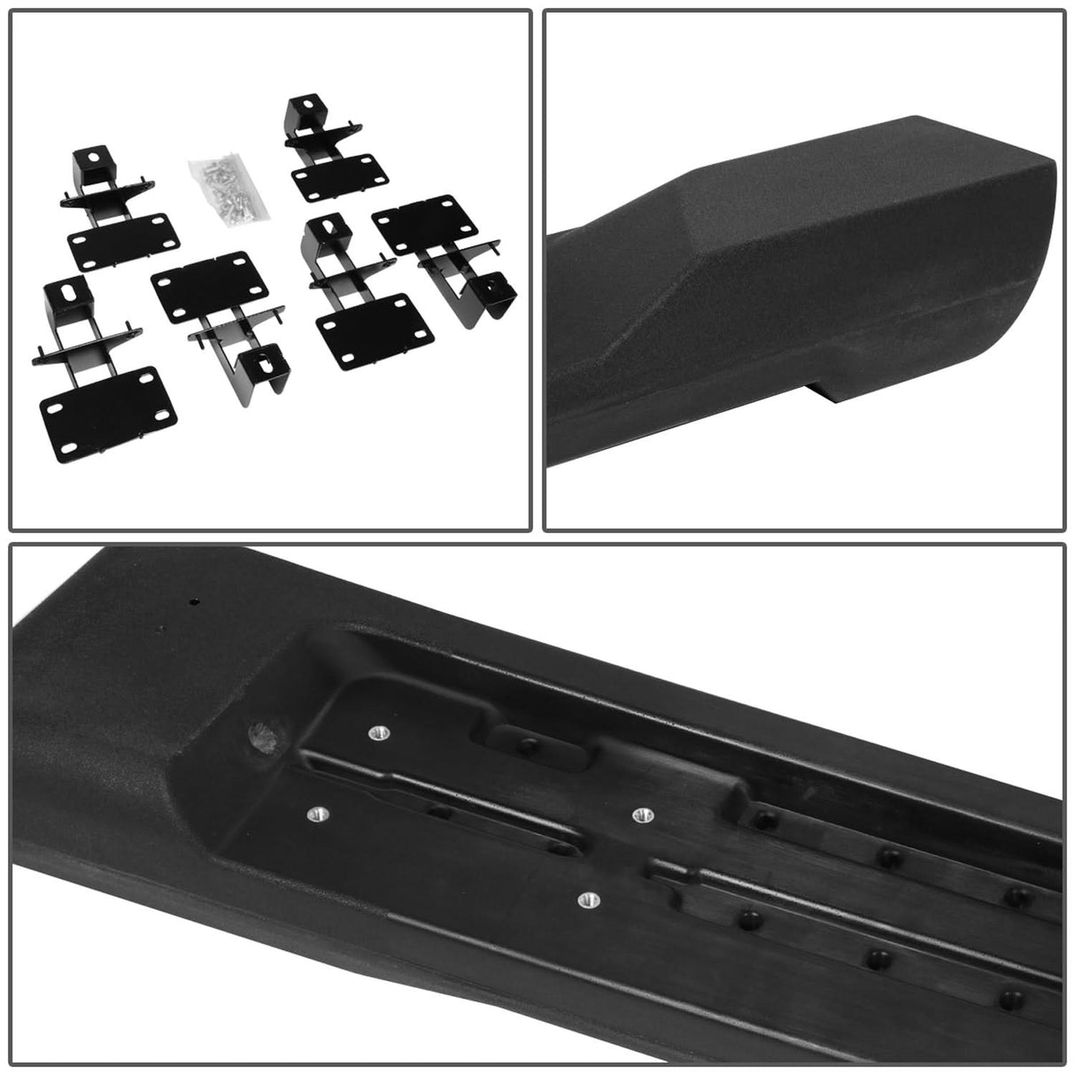 2018-2019 Jeep Wrangler 4-Door 4.5" Nerf Bars - Black