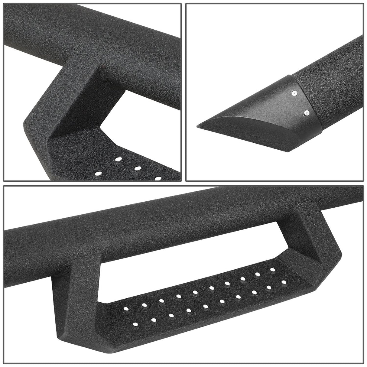 2015-2020 Ford F-150 Crew Cab 3" Step Down Nerf Bars - Black