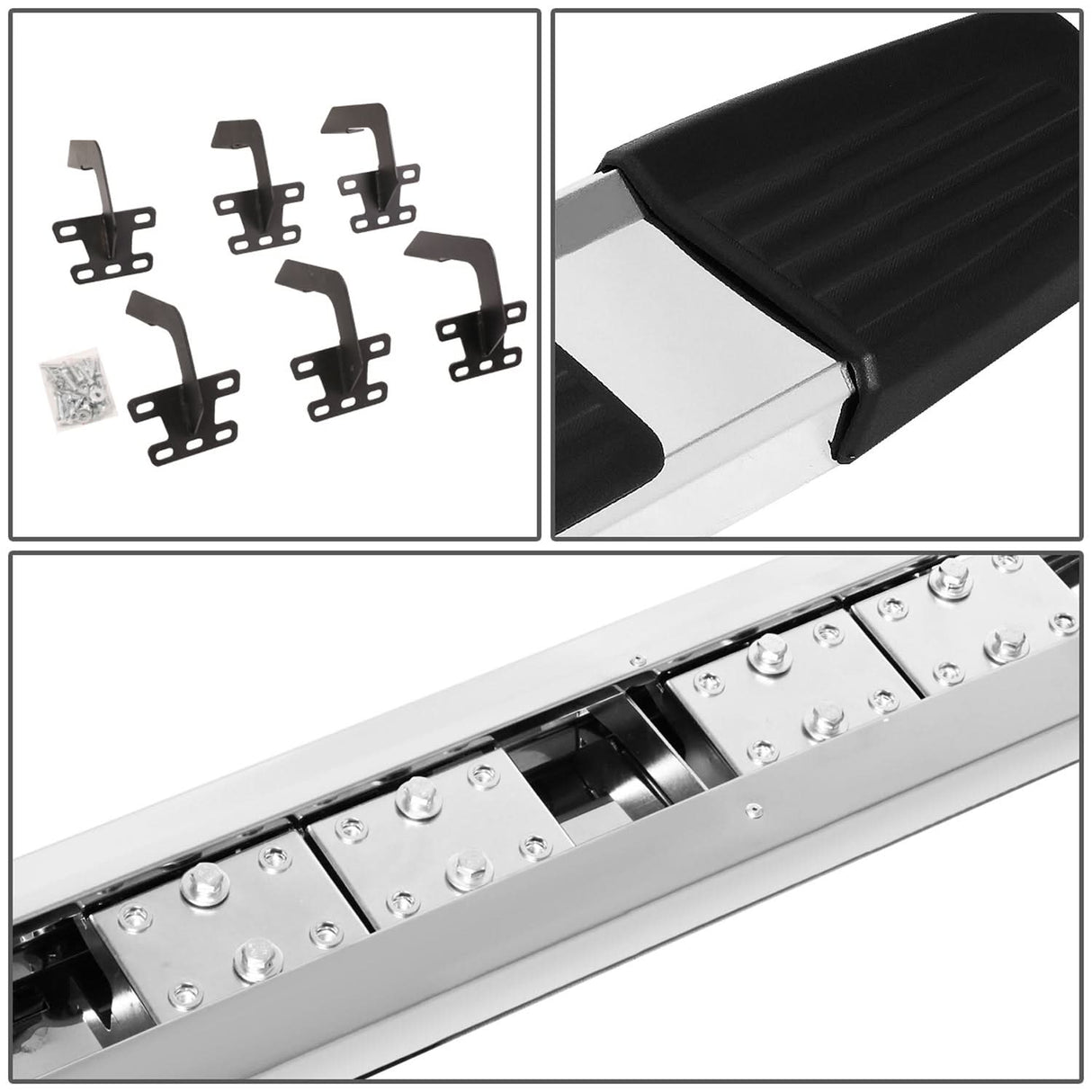 2019-2020 Dodge Ram 1500 Extended Cab 5.25" Nerf Bars Chrome/Black