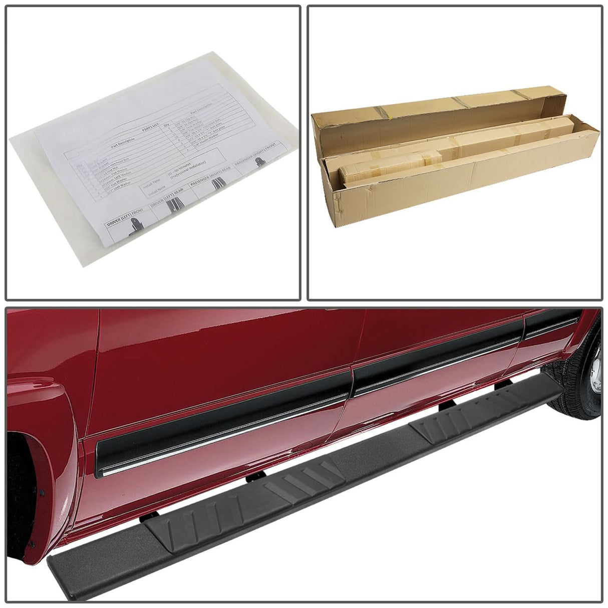 04-14 Ford F-150 Crew Cab 5 Inch Nerf Bars - Black
