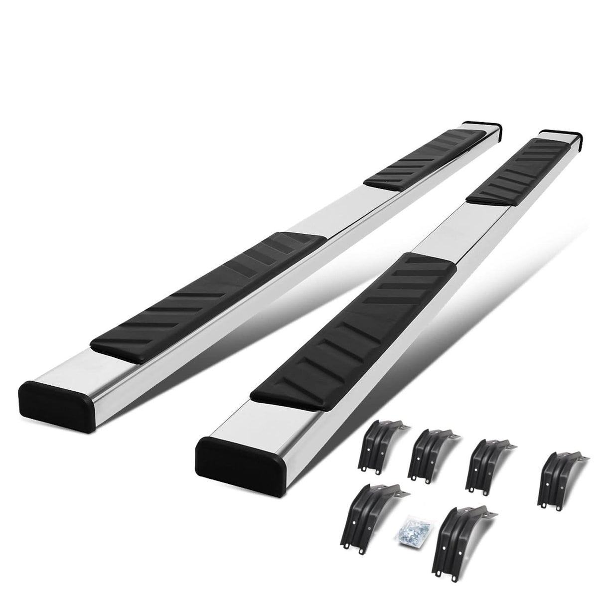 99-16 Ford F-250 F-350 F-450 5" Chrome/Black Nerf Bars Extended Cab