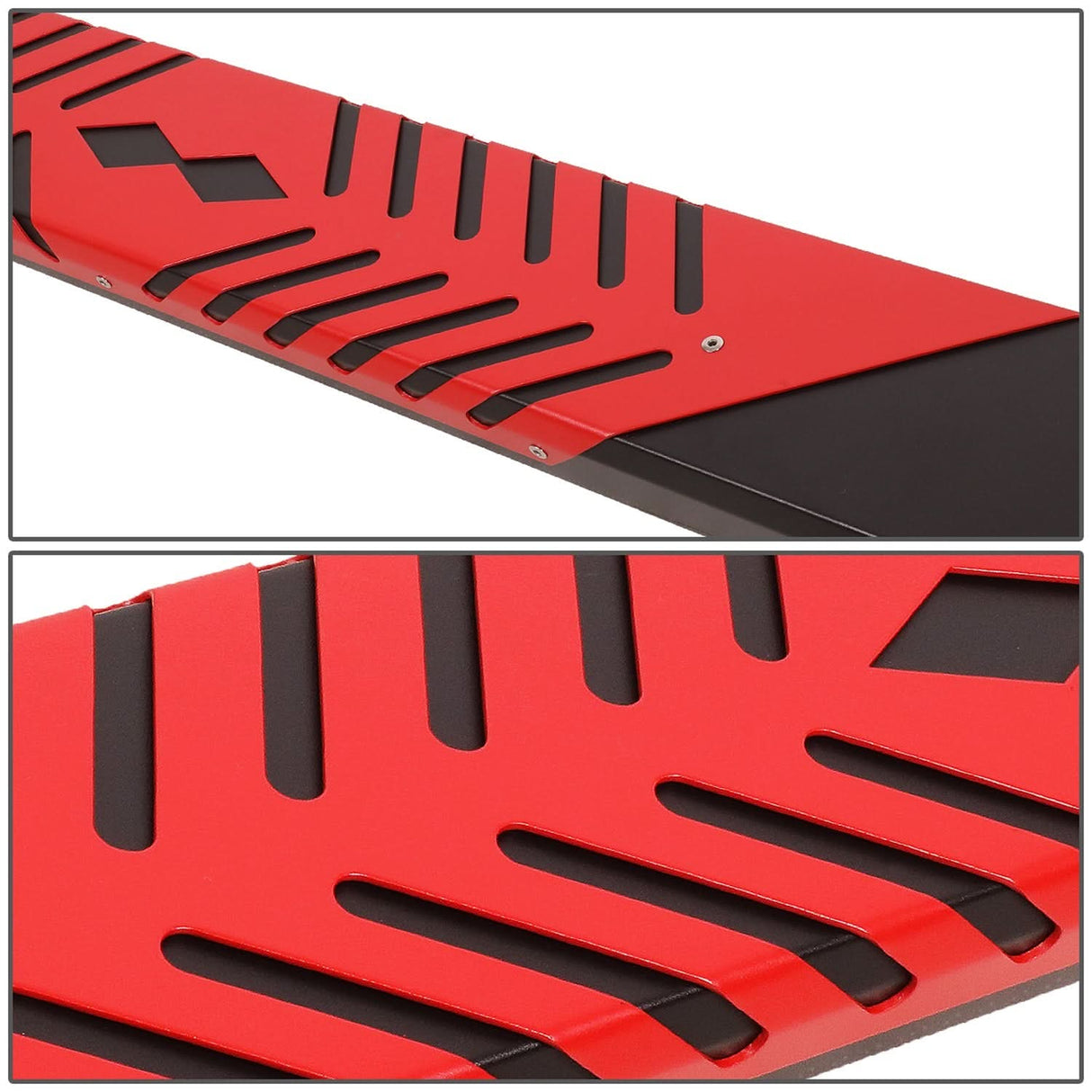 2019-2020 Dodge Ram 1500 Crew Cab 5.5" Nerf Bar Step Bar Black/Red