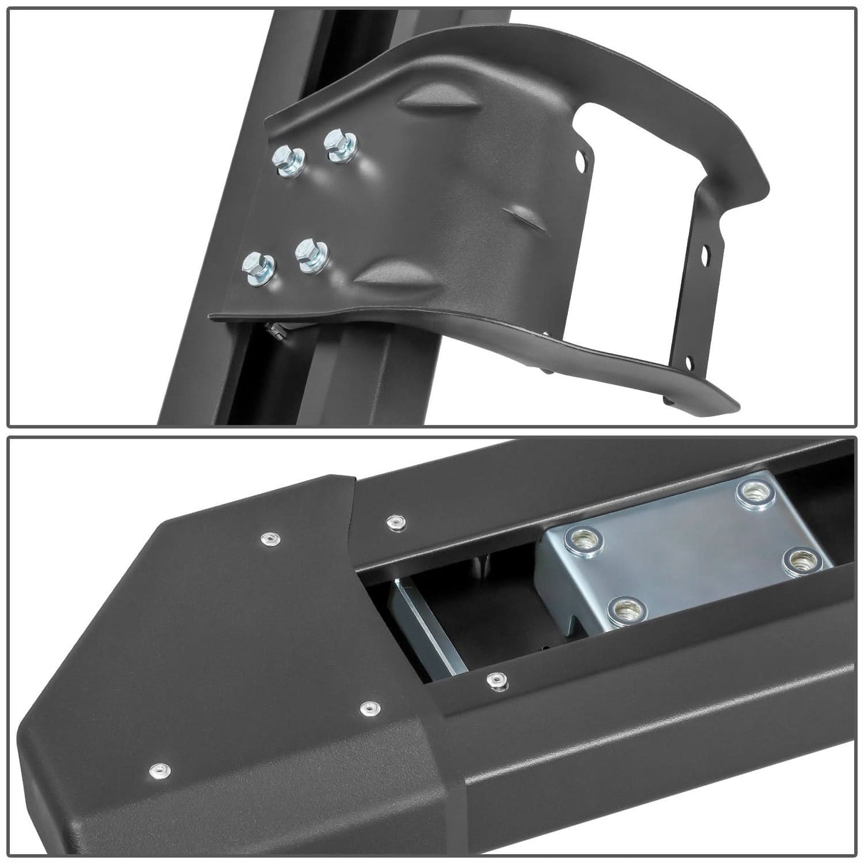 2022-2023 Ford F-150 SuperCrew Cab Black Nerf Bar Step Bar