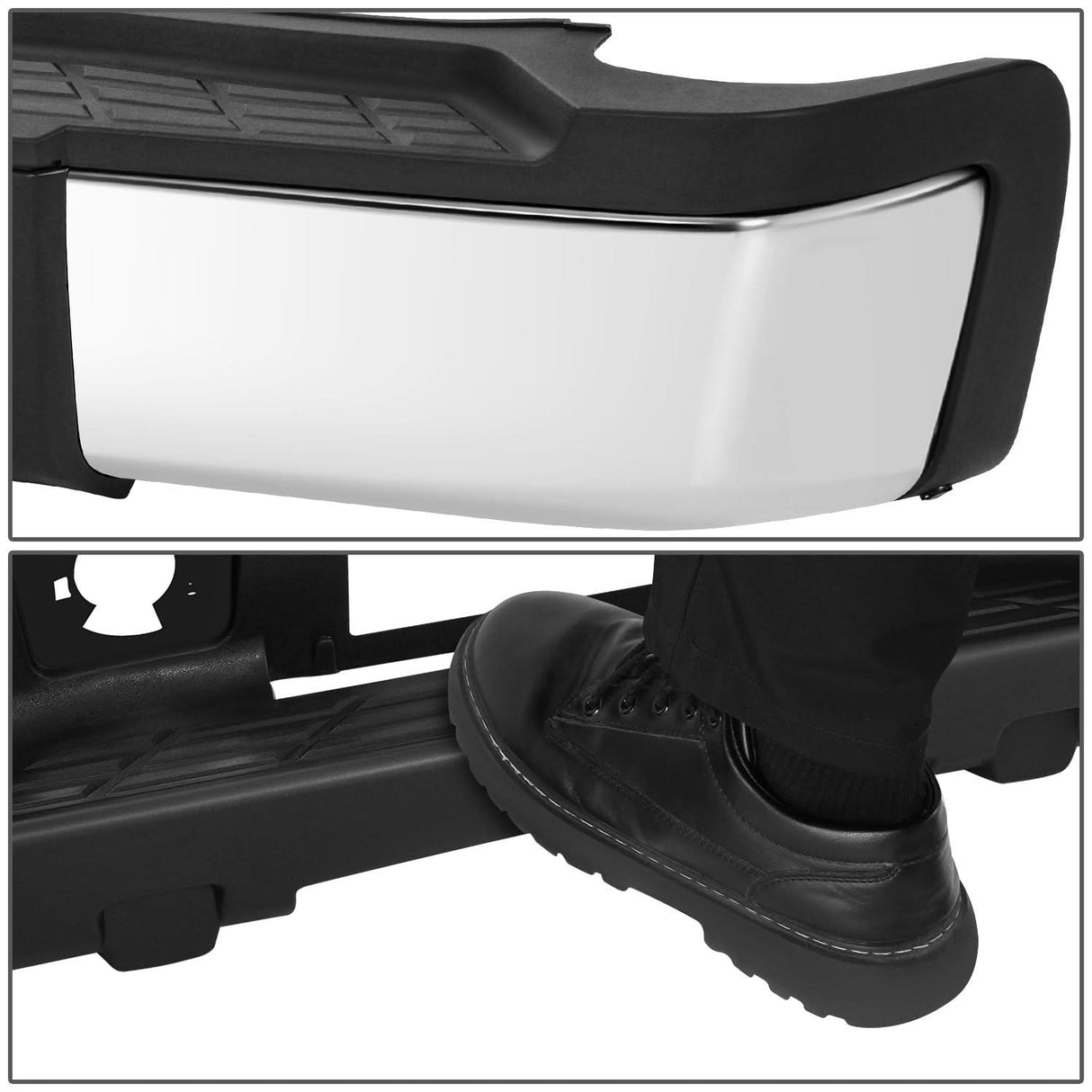 2011-2014 Chevrolet Silverado GMC Sierra 2500HD 3500HD Rear Step Bumper Chrome