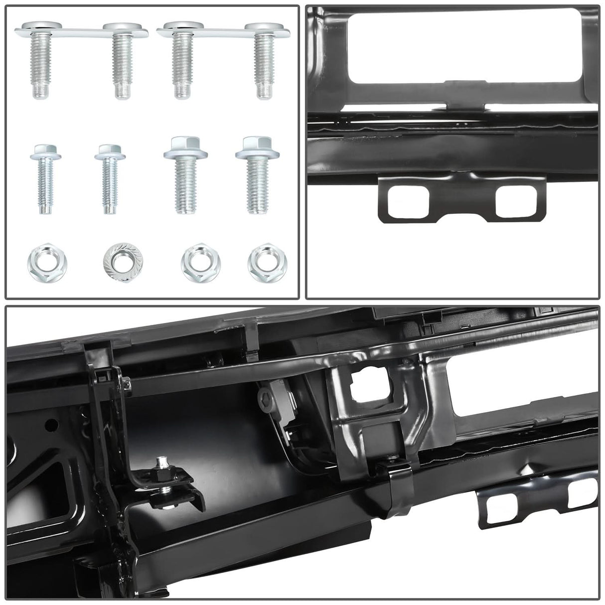 15-19 Silverado Sierra 2500 3500 Rear Step Bumper with Hitch