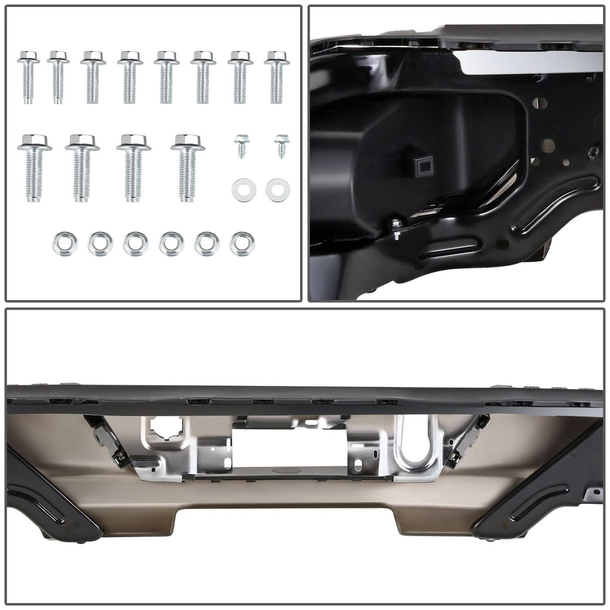 2019-2023 Chevrolet Silverado GMC Sierra Corner Step Rear Bumper Chrome