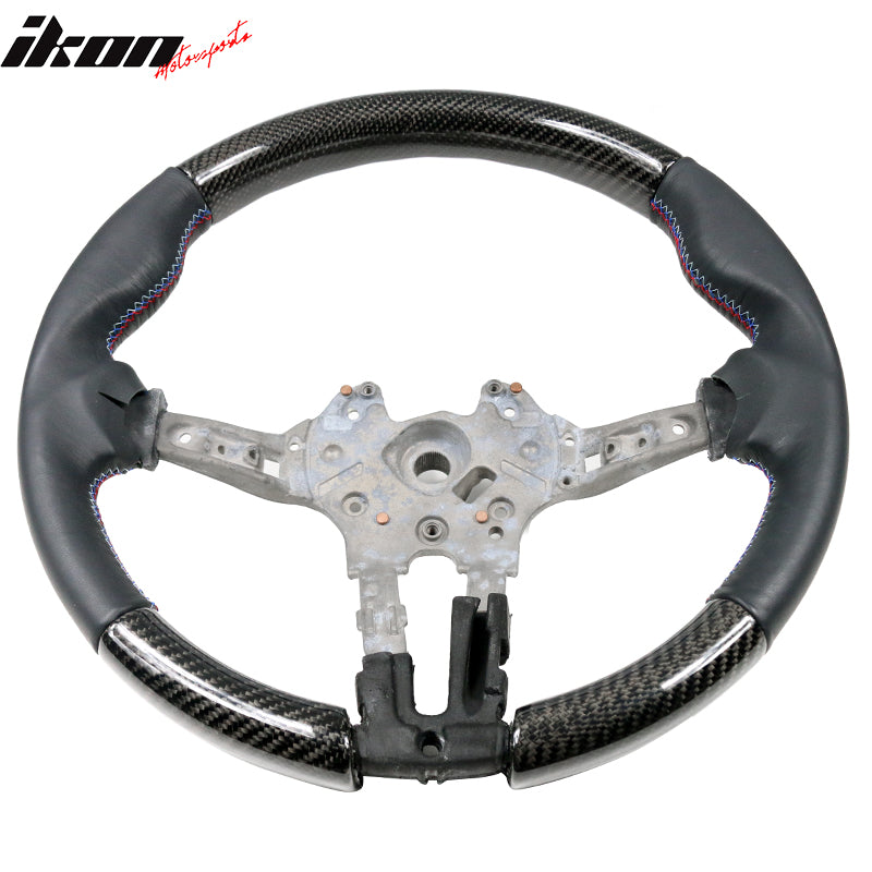 2015-2021Â BMW F80 F82 M Stitch Matte CF Steering Wheel Leather Cover