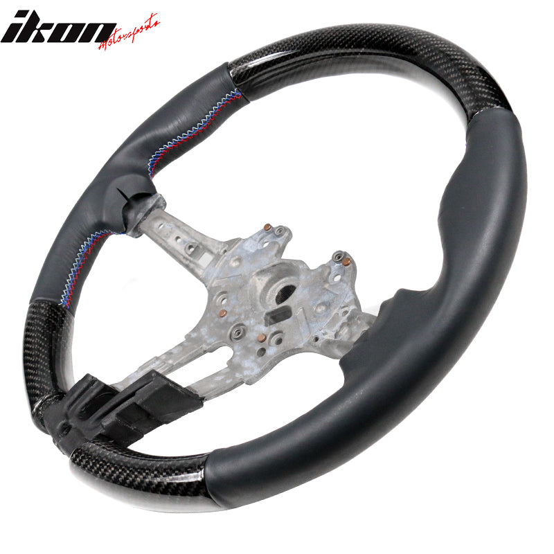 2015-2021Â BMW F80 F82 M Stitch Matte CF Steering Wheel Leather Cover