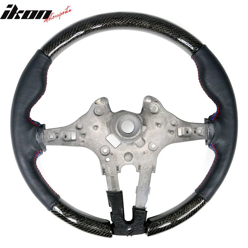 2015-2021Â BMW F80 F82 M Stitch Matte CF Steering Wheel Leather Cover