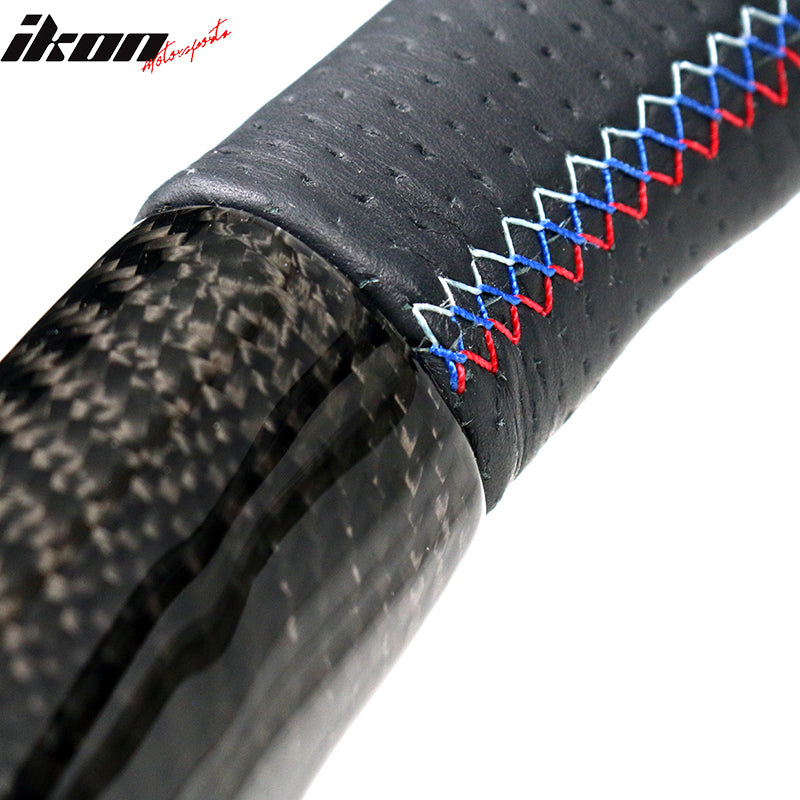 2015-2021 BMW Steering Wheel Matte Carbon Fiber + Perforated Leather