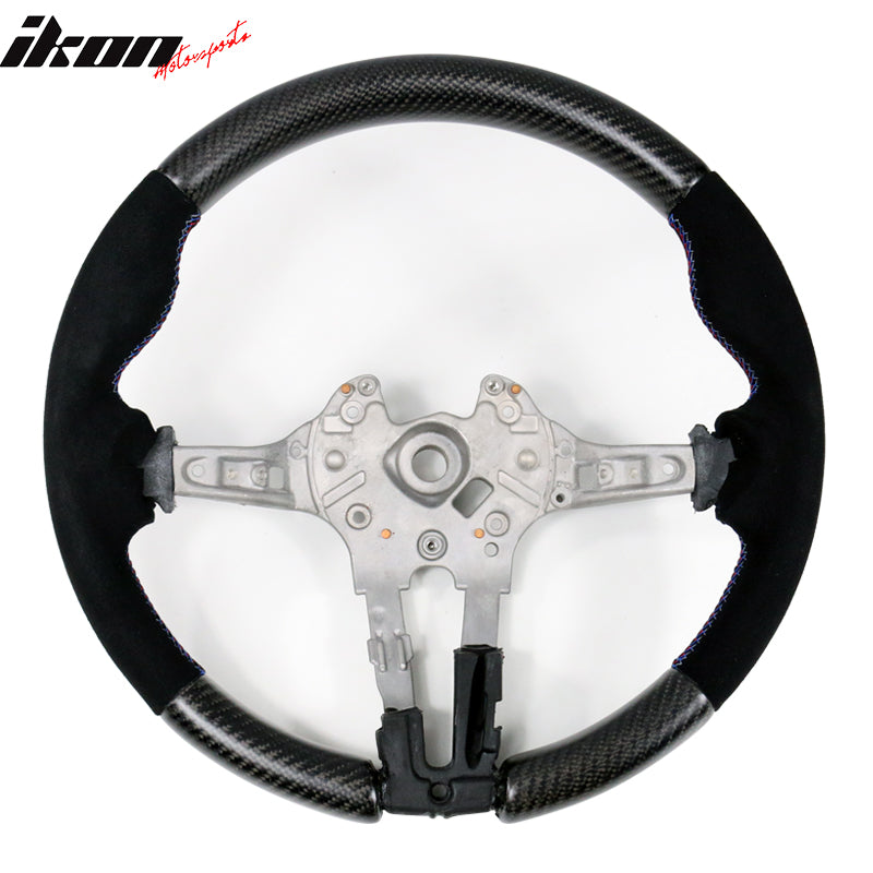2015-2021Â BMW F80 F82 M Stitch Matte CF Steering Wheel Synthetic Suede