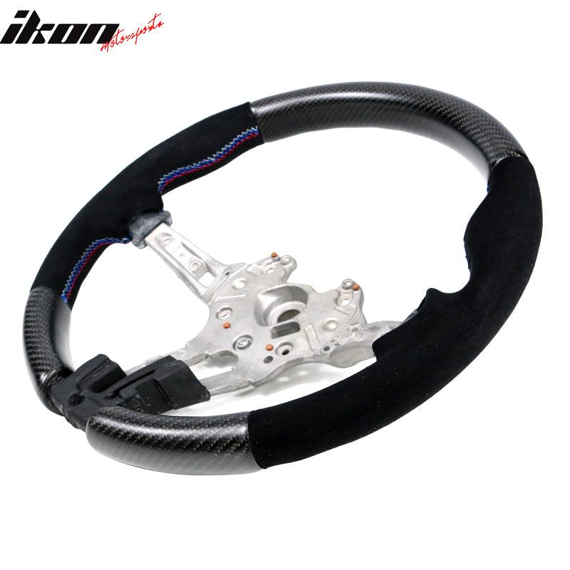 2015-2021Â BMW F80 F82 M Stitch Matte CF Steering Wheel Synthetic Suede
