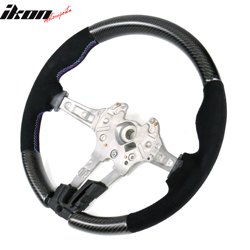 2015-2021Â BMW F80 F82 M Stitch Matte CF Steering Wheel Synthetic Suede
