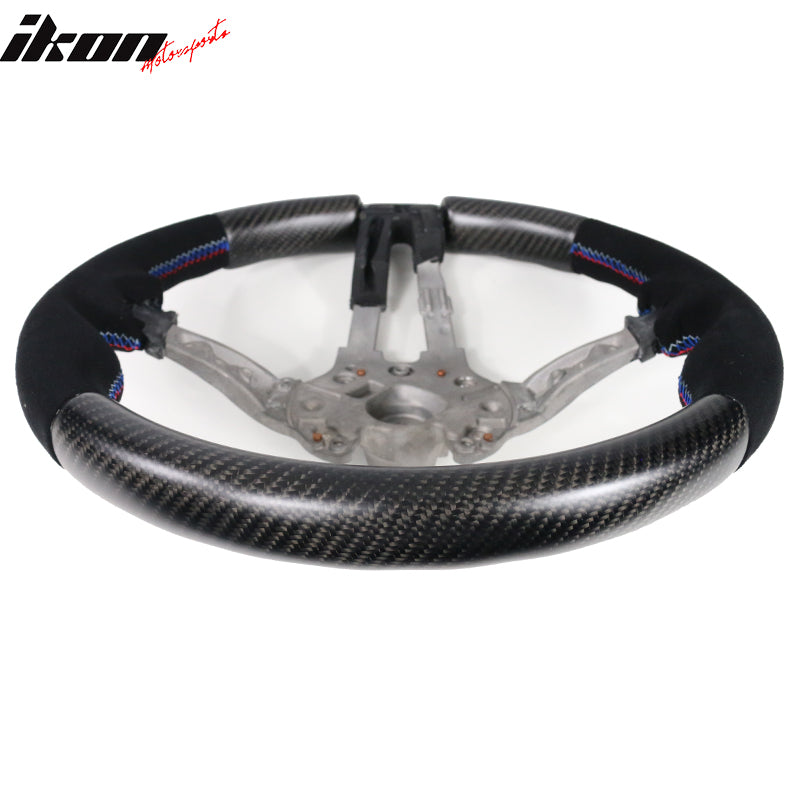 2015-2021Â BMW F80 F82 M Stitch Matte CF Steering Wheel Synthetic Suede