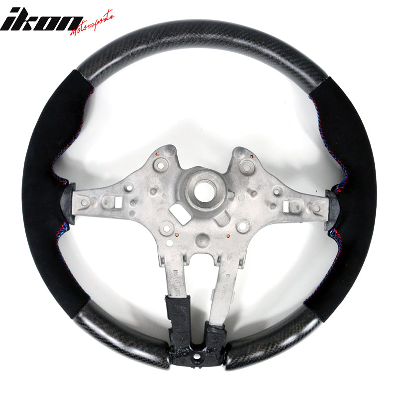 2015-2021Â BMW F80 F82 M Stitch Matte CF Steering Wheel Synthetic Suede