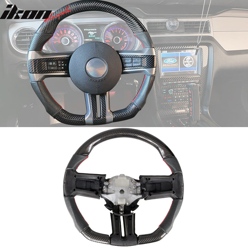 2010-2014 Ford Mustang Steering Wheel Carbon Fiber