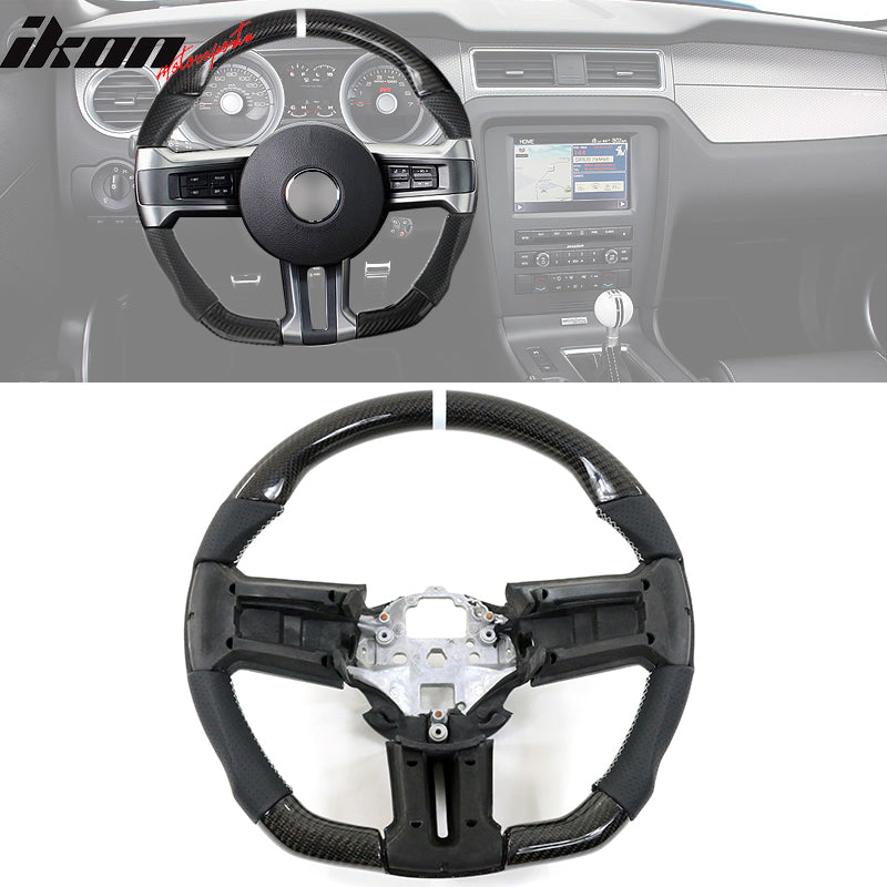 2010-2014 Ford Mustang Steering Wheel Carbon Fiber
