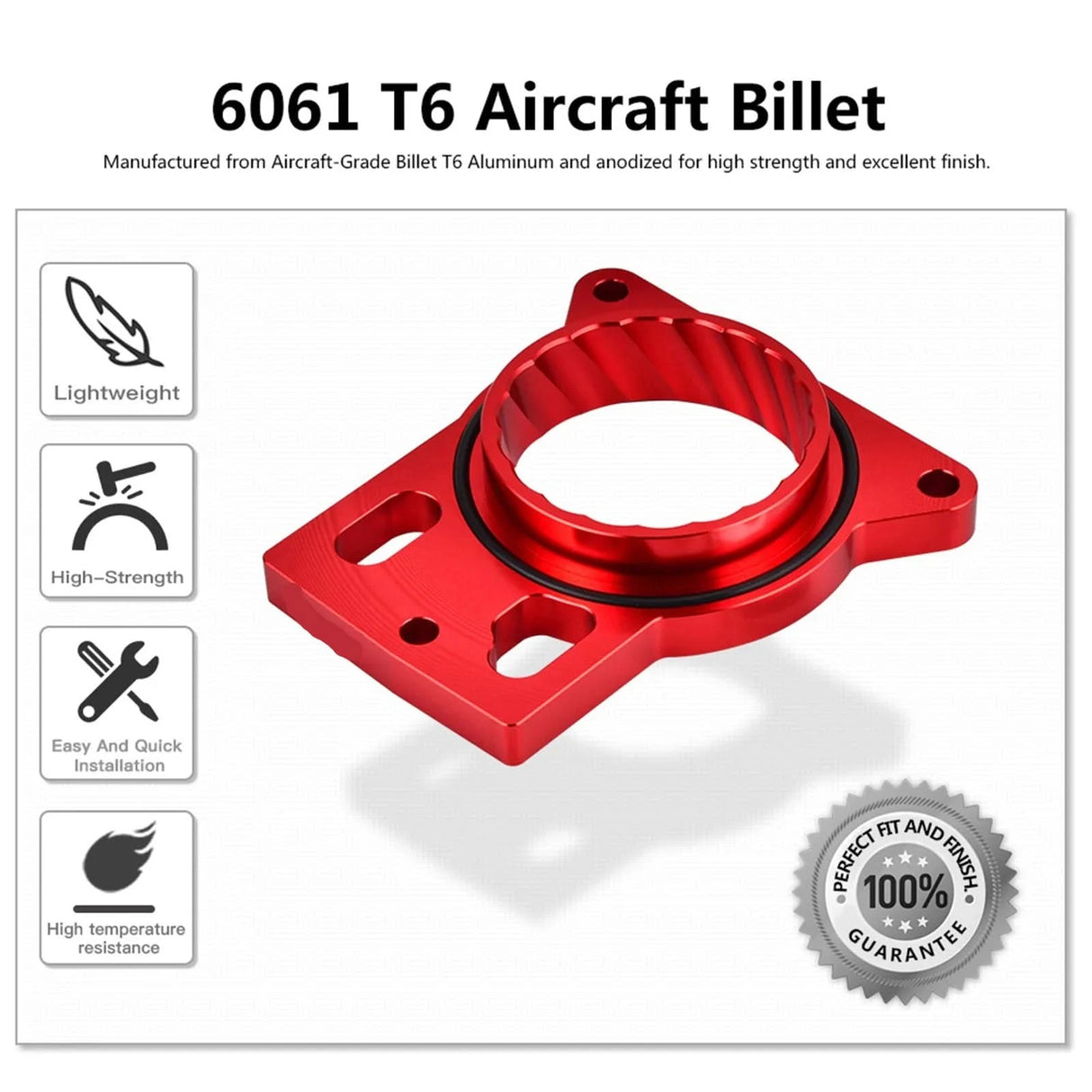 Billet Throttle Body Spacer – GM V8 4.8L / 5.3L / 6.0L / 8.1L