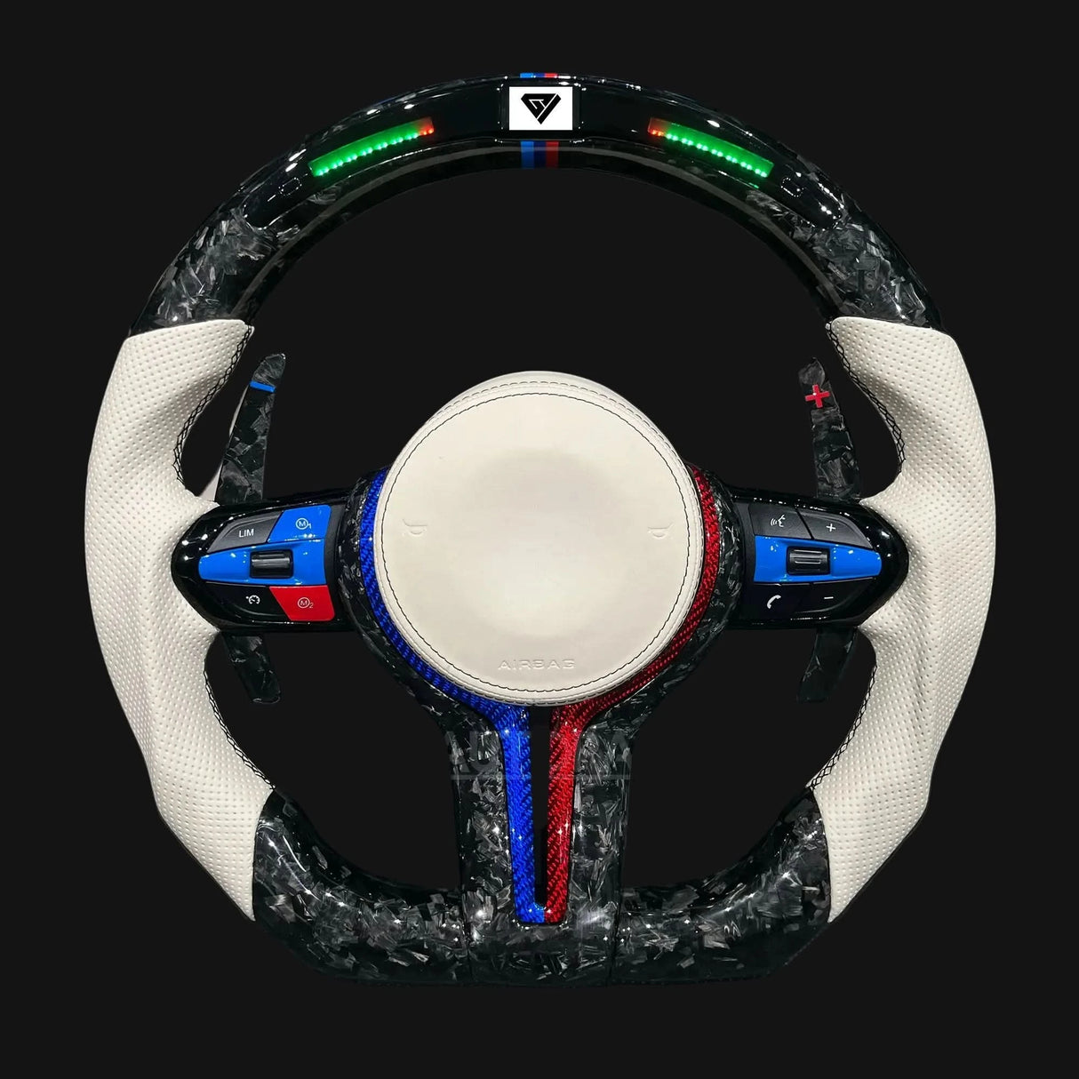 BMW Carbon Fiber LED Steering Wheel – Custom Performance Upgrade for M & F-Series Models
