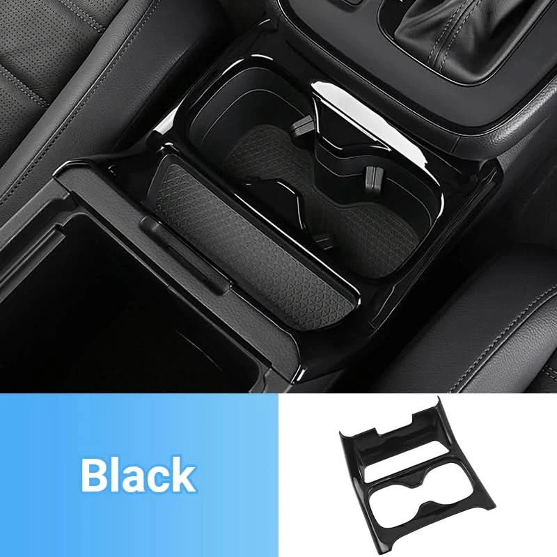 Honda CR-V 6th Gen Center Console Cup Holder Trim – Carbon-Style ABS Cover (2023–2025 Hybrid)