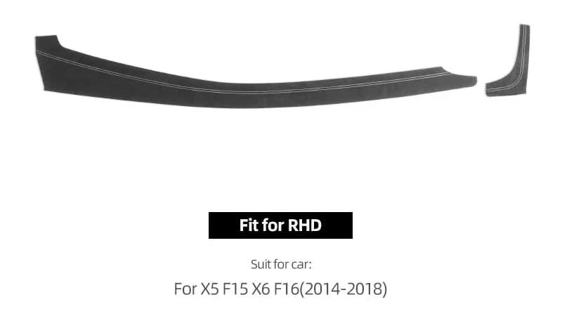 Suede-Style Dashboard Trim Panel Cover for BMW X5 F15 & X6 F16 (2014–2018)