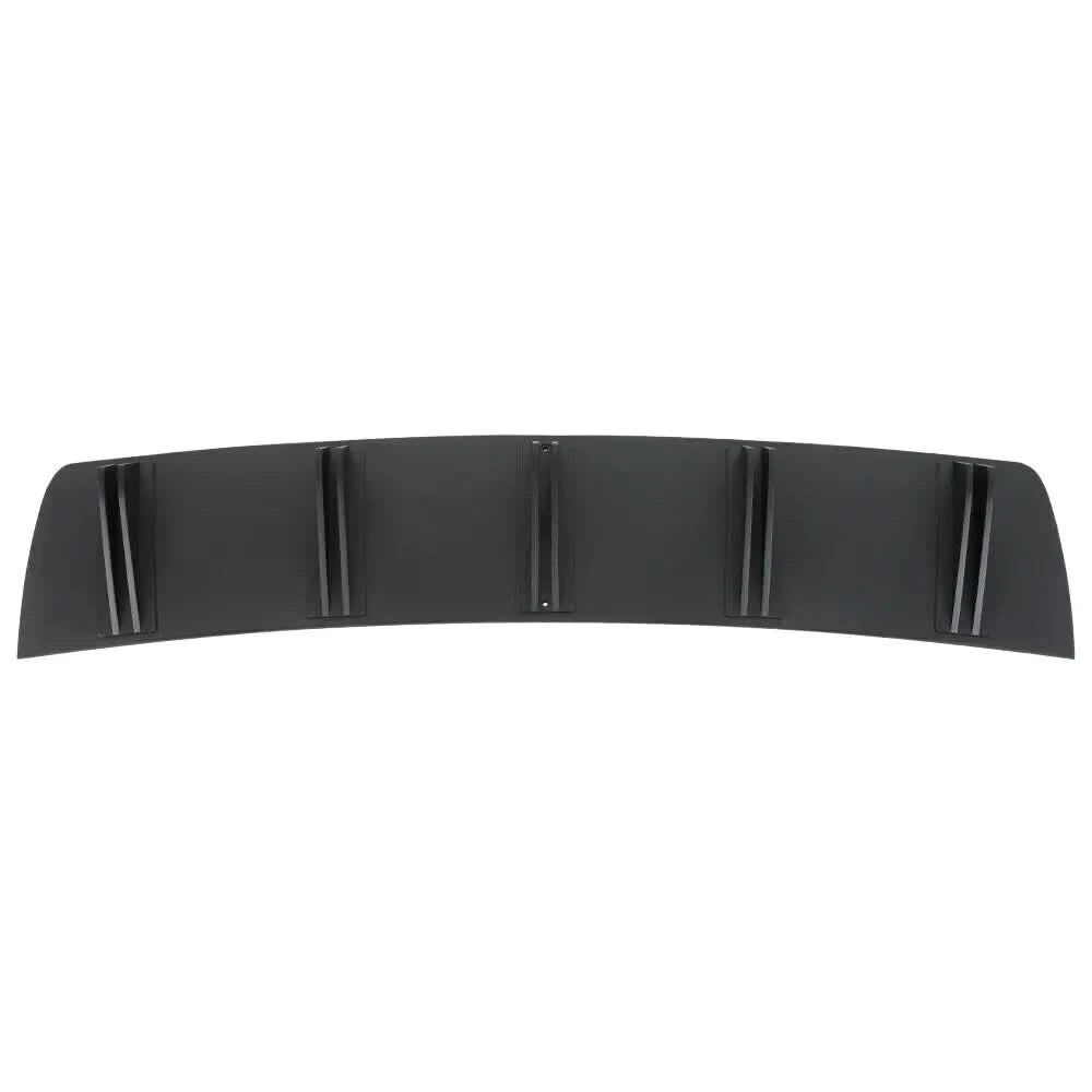 Universal 5-Fin Rear Bumper Diffuser – Shark Style Lower Lip Splitter (ABS)