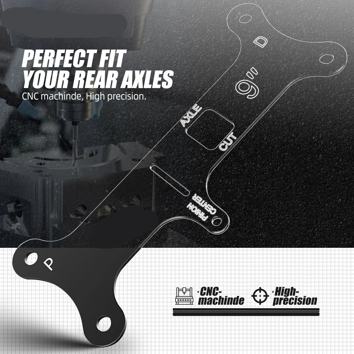 Ford 9-Inch Rear Axle Tube Narrowing Cut Guide Tool – Precision Pinion Centering Fixture
