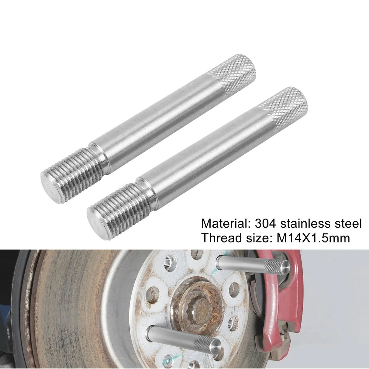 M14x1.5 Stainless Steel Wheel Hanger & Alignment Pin Tool