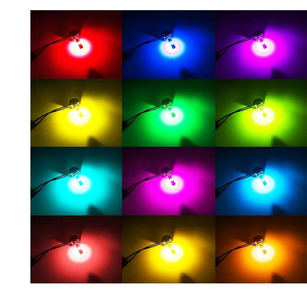 RGB LED Headlight Bulb Kit with App Control – Multi-Fit H1 H4 H7 H11 9005 9006 D2S D3S (Pair)