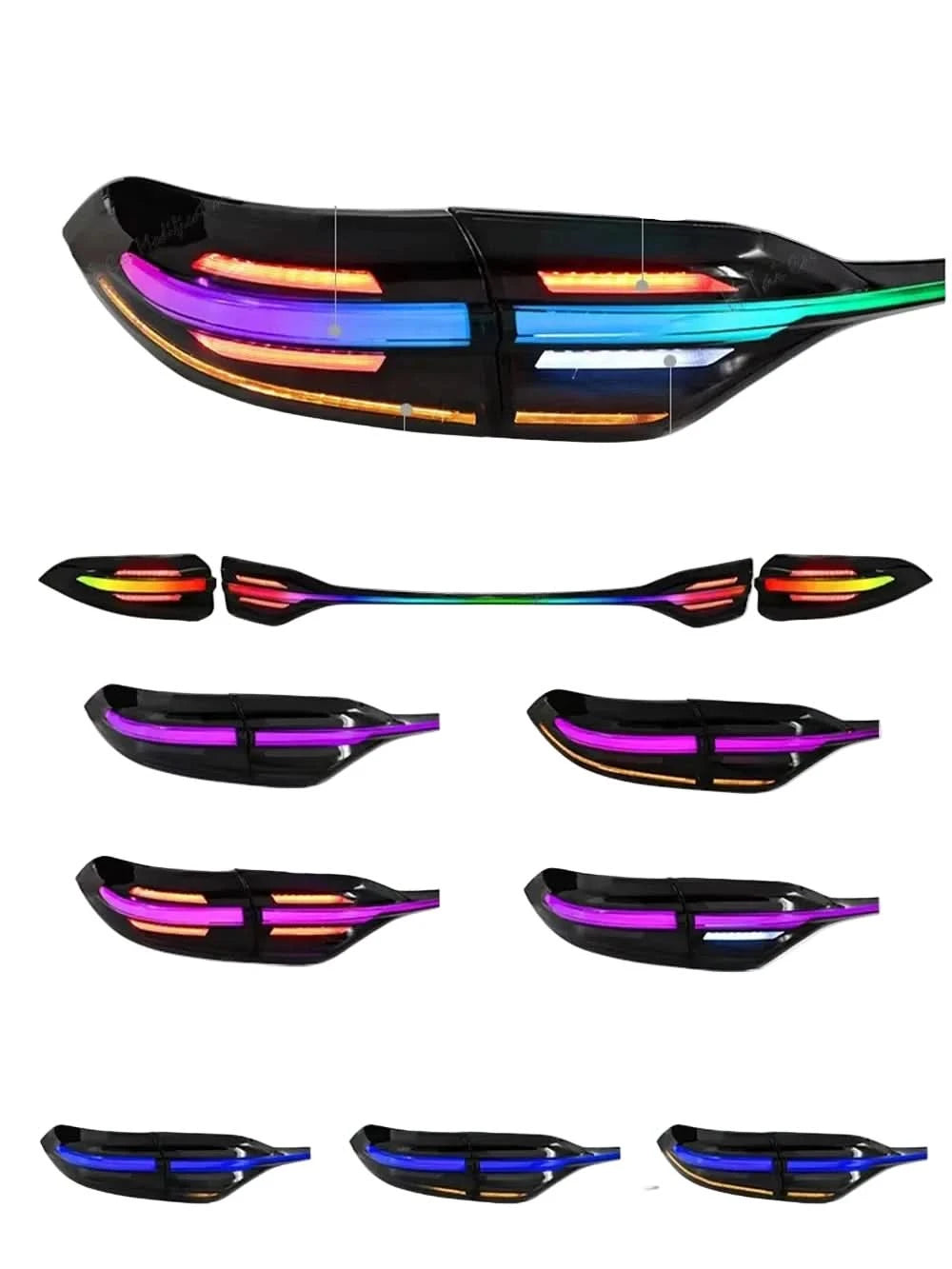 Toyota Corolla Levin LED Tail Lights with RGB & Startup Animation – Full Rear Lamp Assembly (2019–2023)