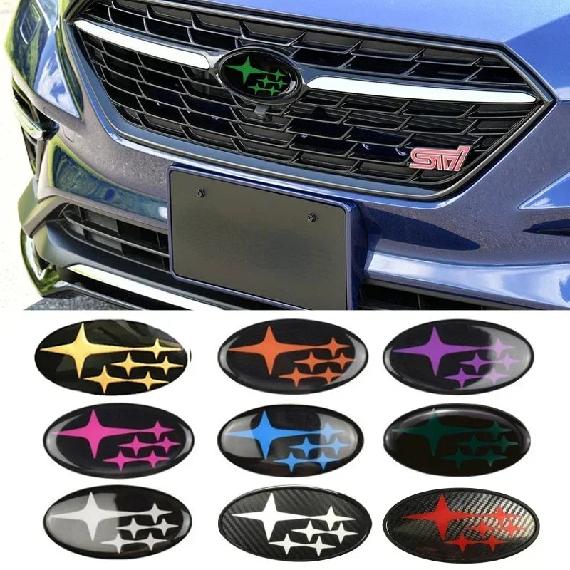 Acrylic Front Hood & Rear Trunk Emblem for Subaru – Logo Badge Sticker for Impreza, BRZ, WRX/STI, Legacy, Outback, Ascent & XV