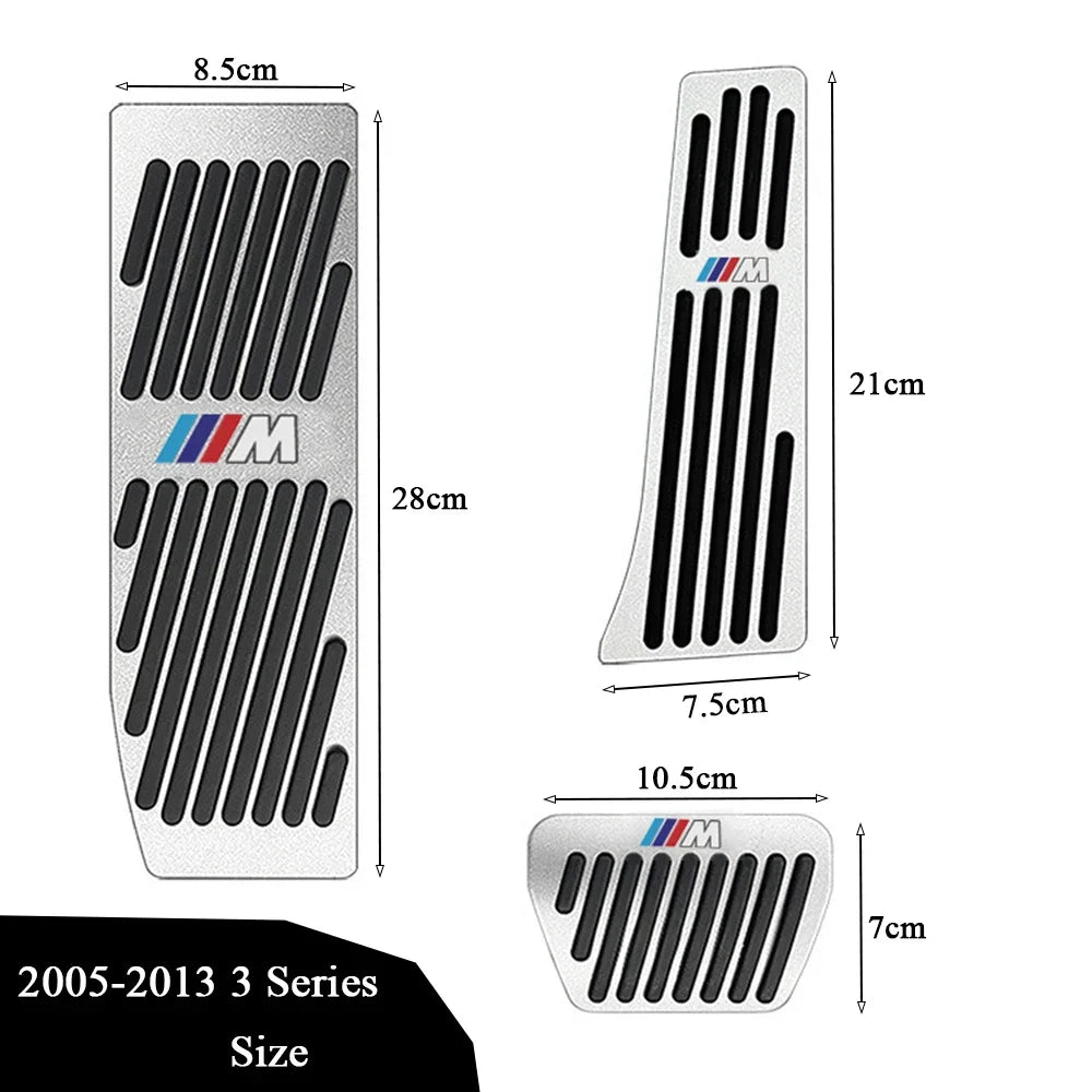 Stainless Steel Performance Pedal Kit for BMW 3 Series (2005–2025) – E90/F30/G20