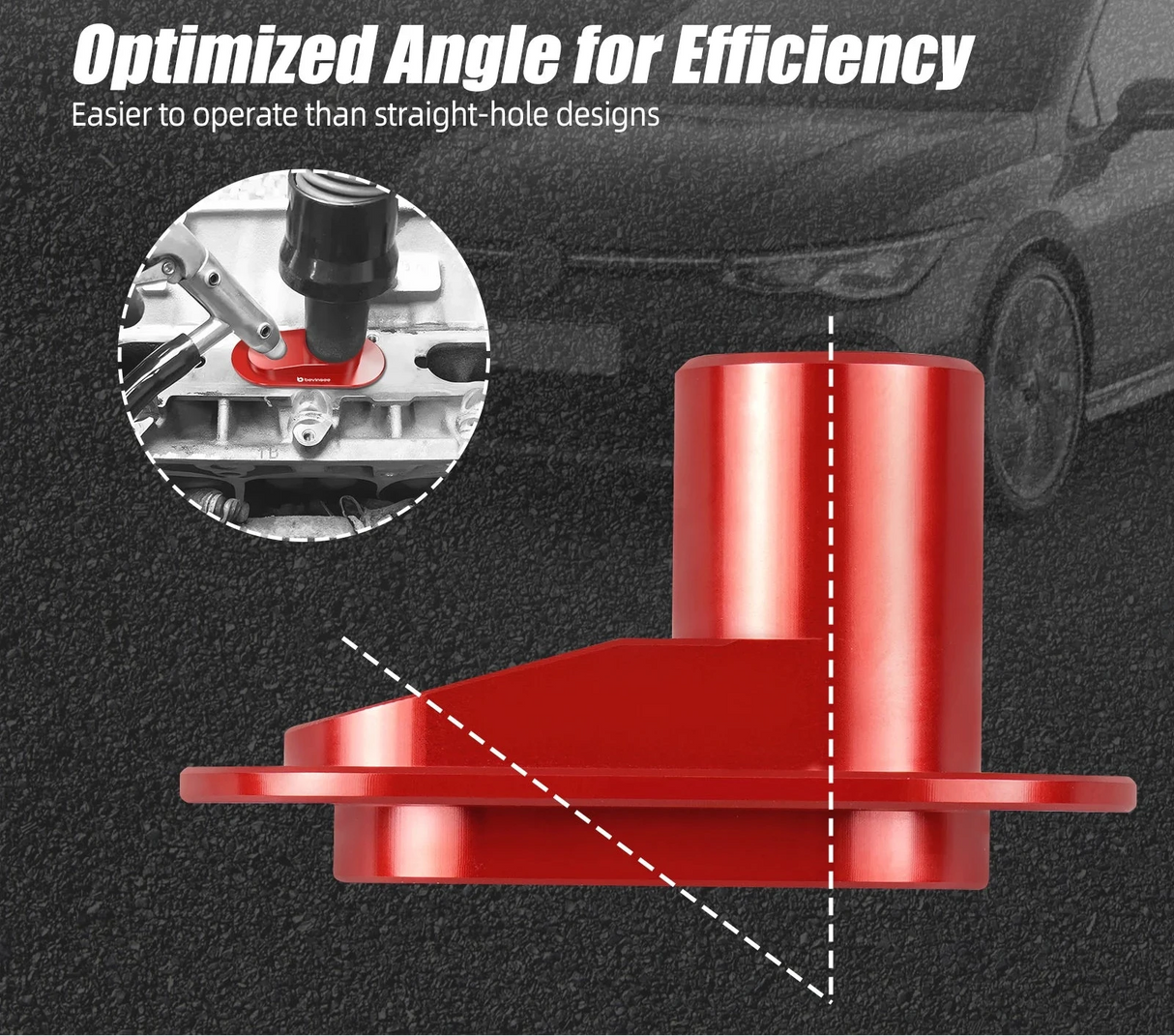 Aluminum Carbon Cleaning Walnut Blaster Adapter – 3.0TFSI Intake Valve Service Tool