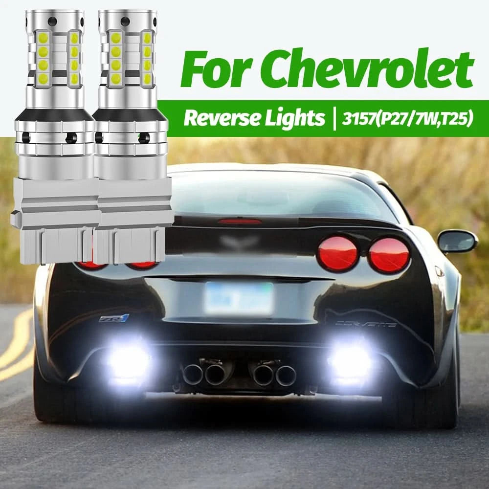 Chevrolet Corvette C6 LED Reverse Lights – 6000K High-Output Backup Bulbs (2005–2013, Pair)