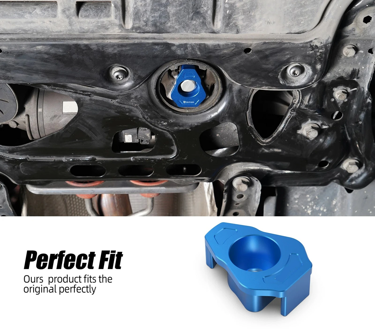 MQB Billet Lower Engine Mount Insert – Golf MK7 / MK8, A3 / RS3 / TT / MQB Platform