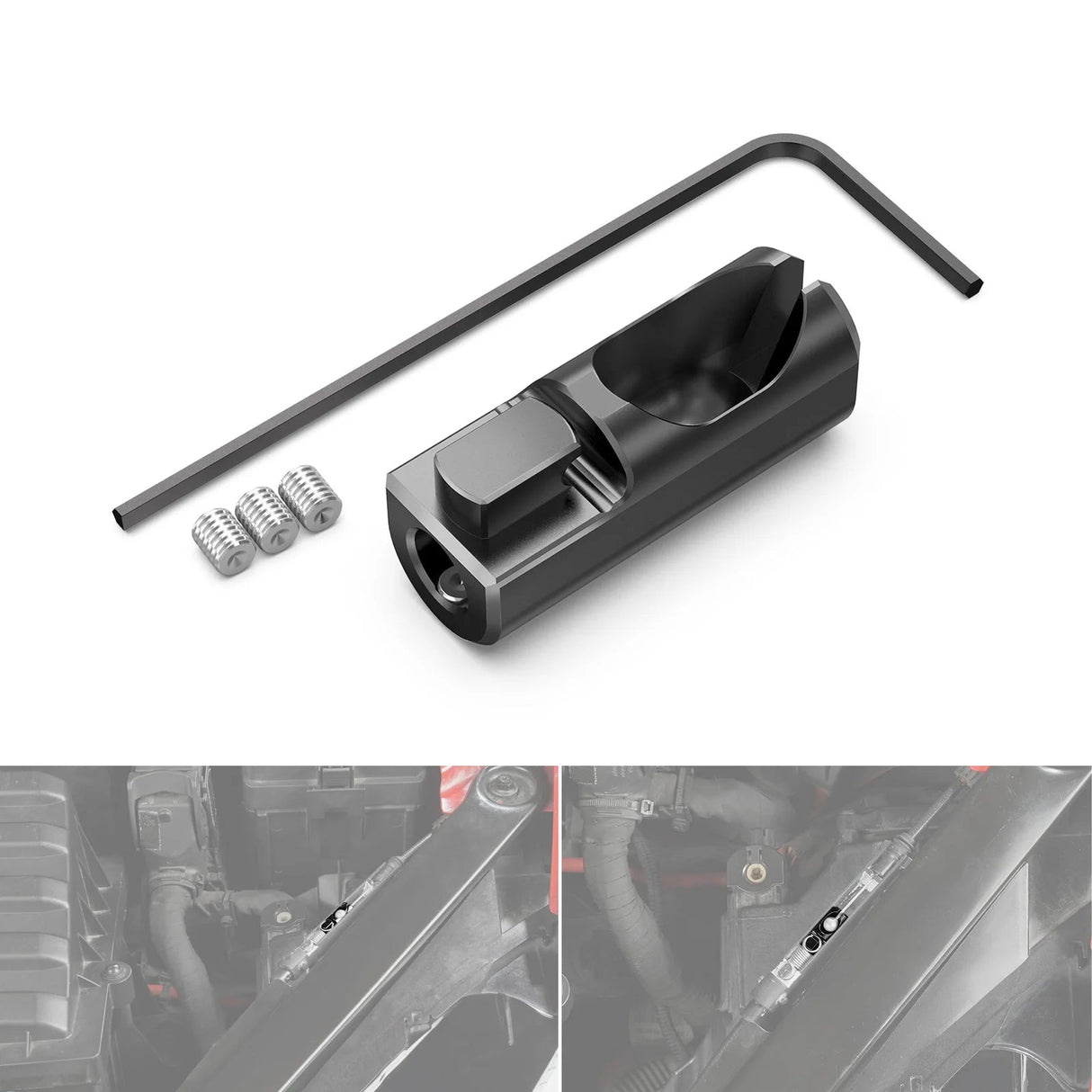 VW Golf MK7 / e-Golf / Passat / Sportsvan Billet Aluminum Bonnet Cable Buckle / Hood Release Latch (LHD Only / Replaces 5G1823531C)