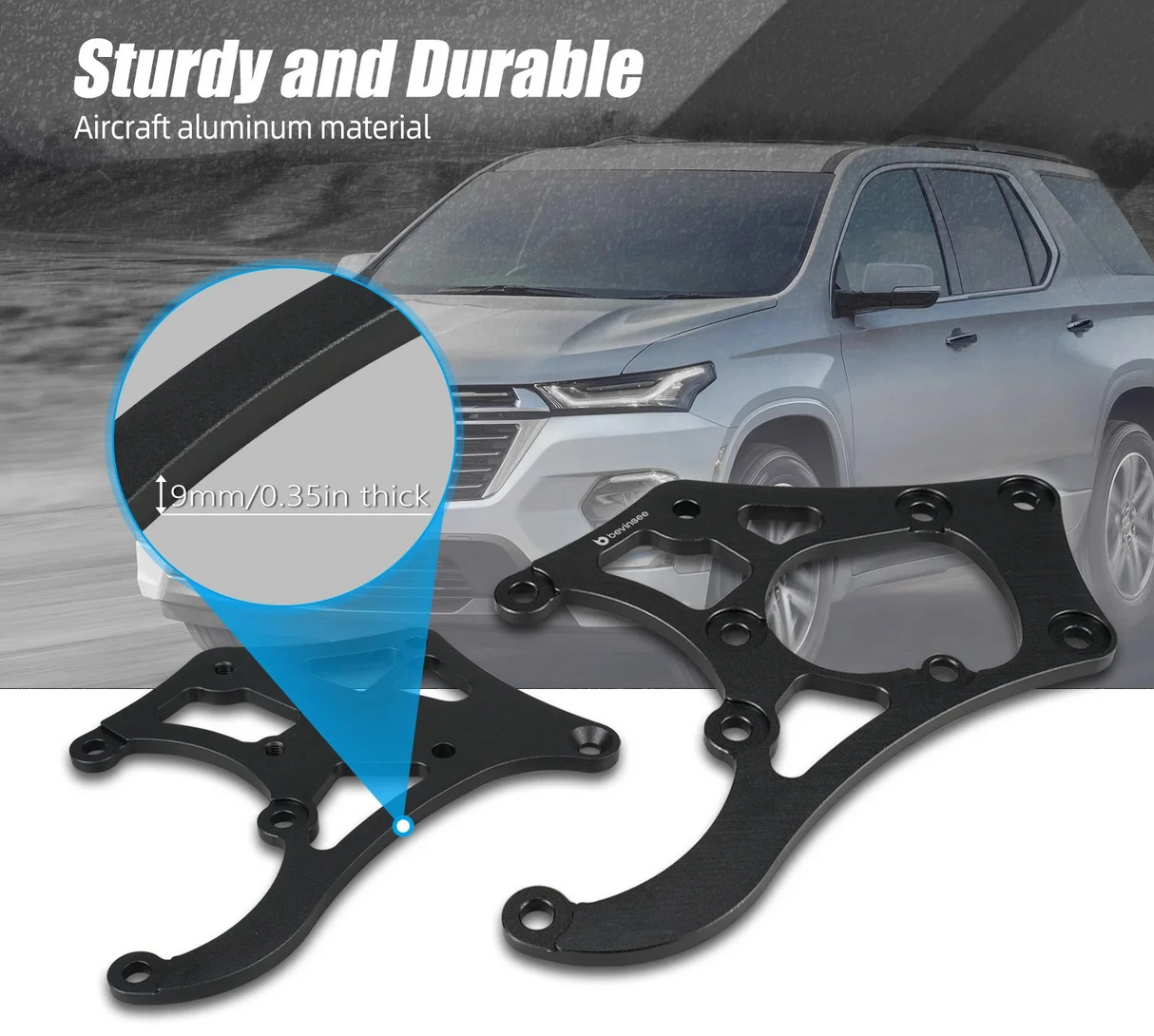 Billet A/C Compressor Bracket Kit for LS Truck & SUV Engines – 508 / 709 Style