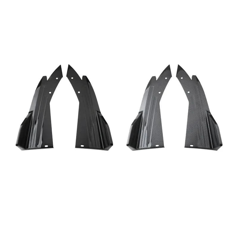 Universal Rear Bumper Side Splitters – 48cm ABS Corner Aero Trim (Pair)