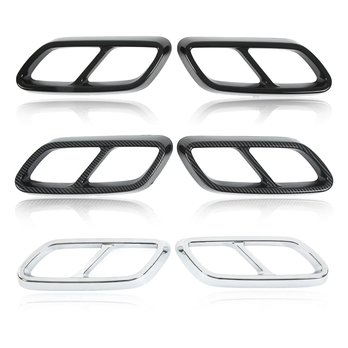 Rear Exhaust Muffler Cover Trim Set For Mercedes‑Benz C‑Class W206 (2021+)