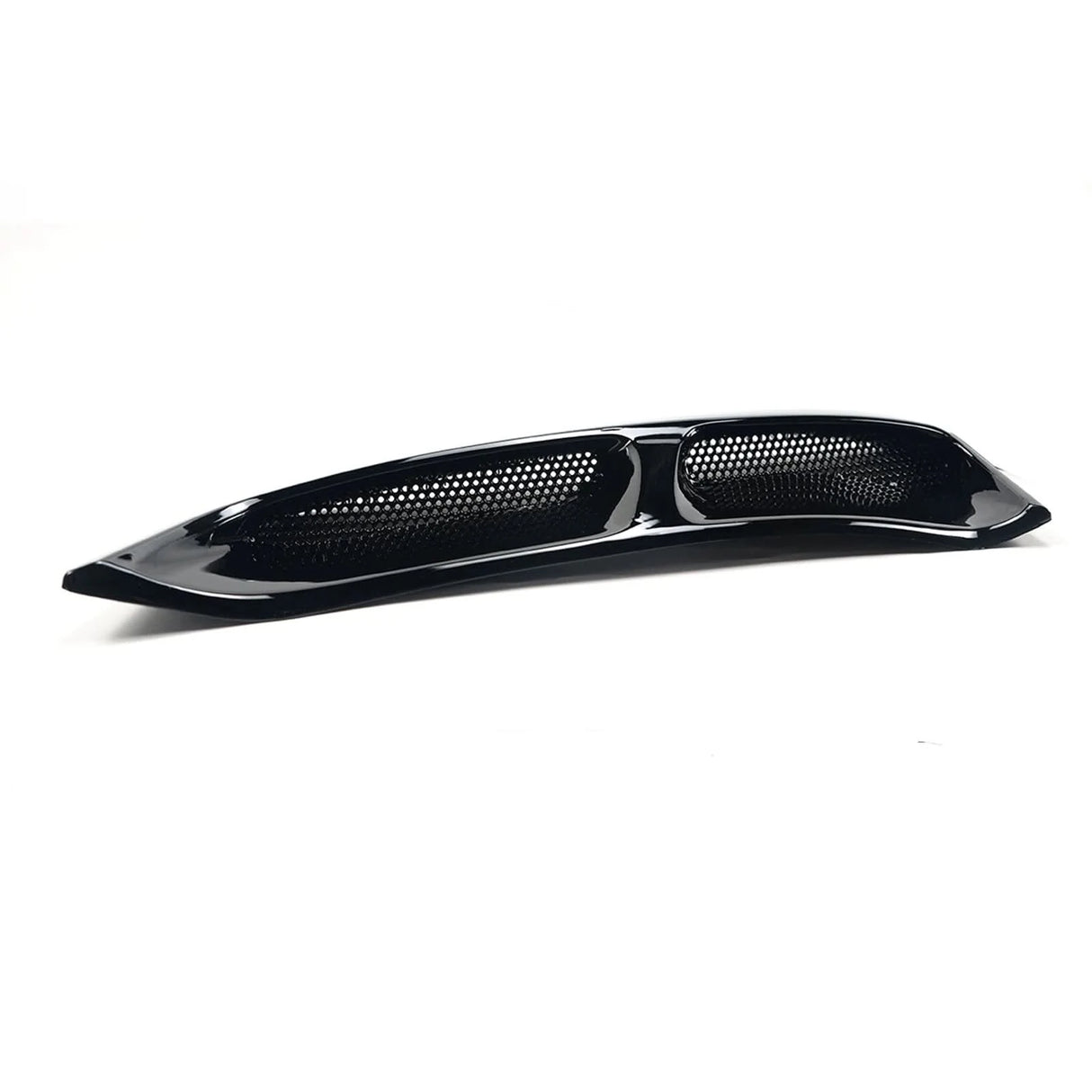 Ford Mustang Rear Fender Side Scoop Air Vents – Gloss Black / Carbon Fiber Style (2016–2023)