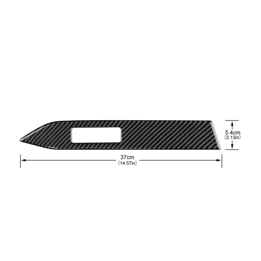 Ford Mustang Carbon Fiber Dashboard Trim Strips – Interior Accent Set (2015–2022, LHD)